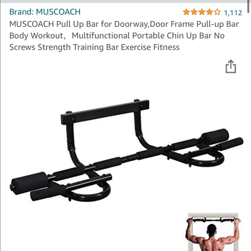 Amazon pull up bar for over doorway.